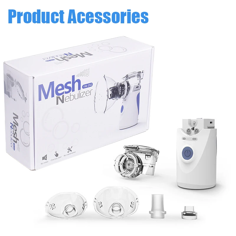 

Portable Inhale Nebulizer Ultrasonic Atomizer kids Adult Mesh Nebulizer Mini Rechargeable Respirator Home Health Care Nebulizer