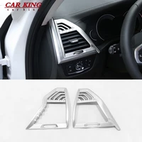 car left and right air outlet cover trim abs mattecarbon fibre car styling accessories 2pcs for bmw x3 g01 x4 g02 2018 2019