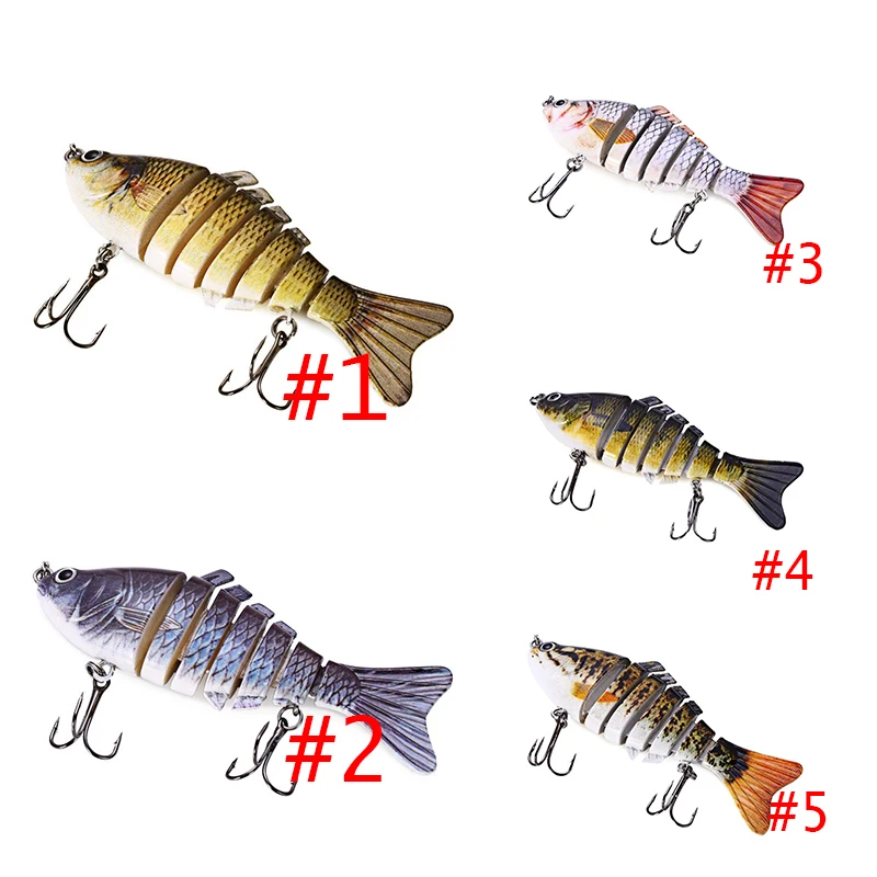 

7 Segment 10cm 15.27g 3D Hard Plastic Swim Bait Fishing Lures Crank Bait Wobbler Sinking Fishing Lure SAL99