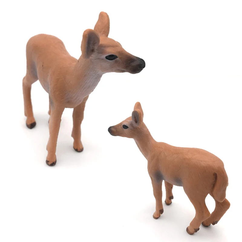 

Simulation Animal Model Figure Plastic Decoration Educational Toy Deer Figurine Kids Gift Miniature Forest Animal Zoo Statue