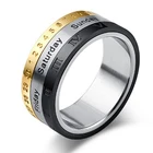 Мужское кольцо-Спиннер из титановой стали в стиле панк