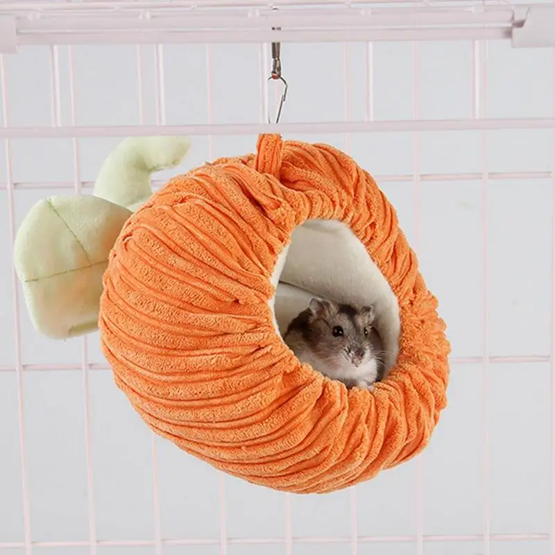 Теплый домик с тыквой крыса хомяк зимний хлопковый пещера ежика морская свинка