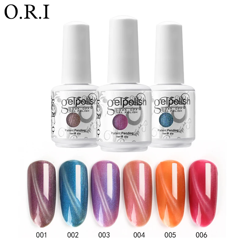 ORI 15 мл Гель лак для ногтей с кошачьими глазами впитывающий УФ светодиодный