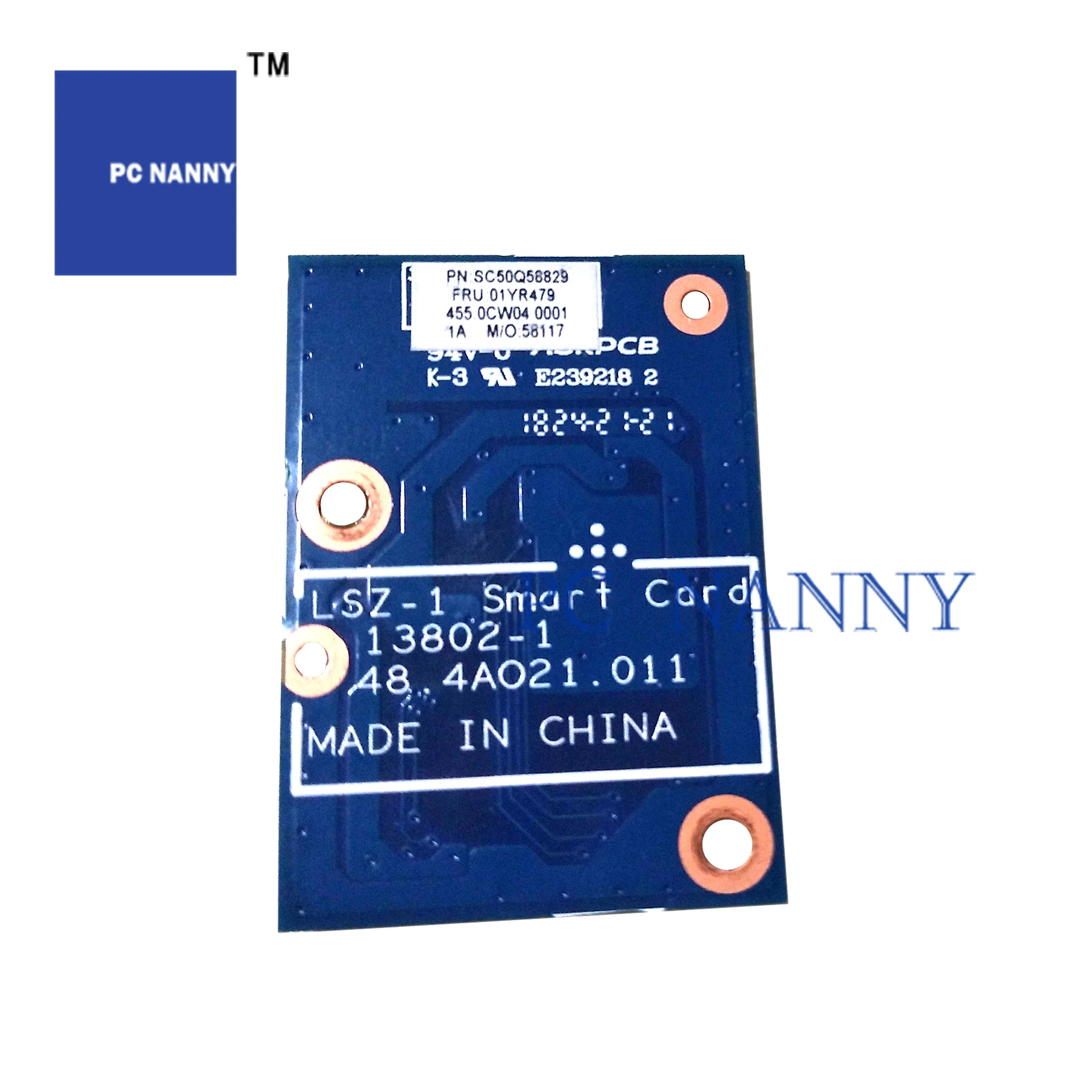 PCNANNY для thinkpad T580 P52S T570 P51S плата интерфейса 01YR479 48.4A021.011 умная 48.4AO21.011|Компьютерные
