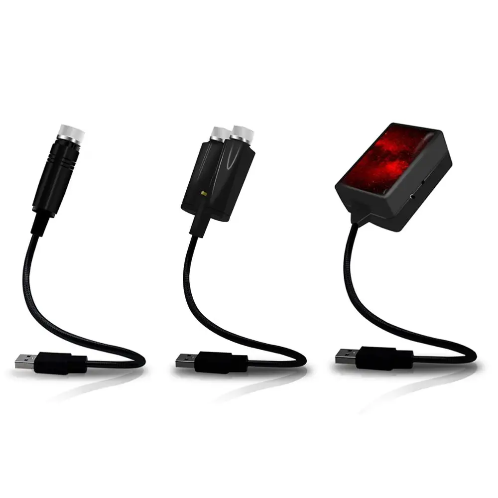 

QIFU Led Night Light USB Star Projector Night Lamp Car Roof Decorative Light Projection Lamp Bedroom Home Ceiling Decor