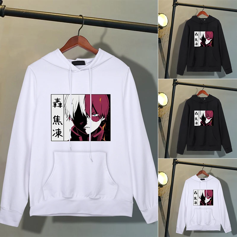 

My Hero Academia Todoroki Hoodied Anime Hoodies Harajuku Women's Sweatshirts Cartoon Hoodie