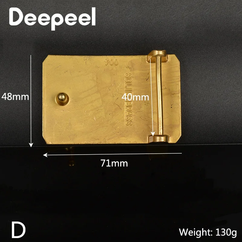 Мужская пряжка для ремня из чистой меди Deepeel 1/2 шт. 40 мм роскошные сглаживающие