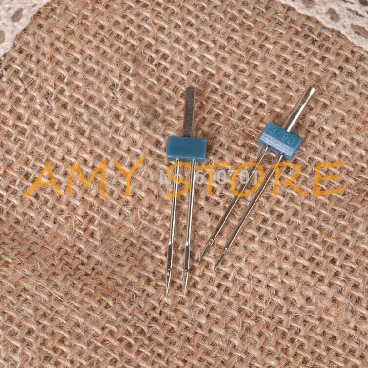 

Двойная игла, размер 3,0/90, 2 шт., иглы 3 мм для швейных машин BROTHER SINGER JANOME PFAFF BERNINA SLIVER ELNA VIKING TOYOTA