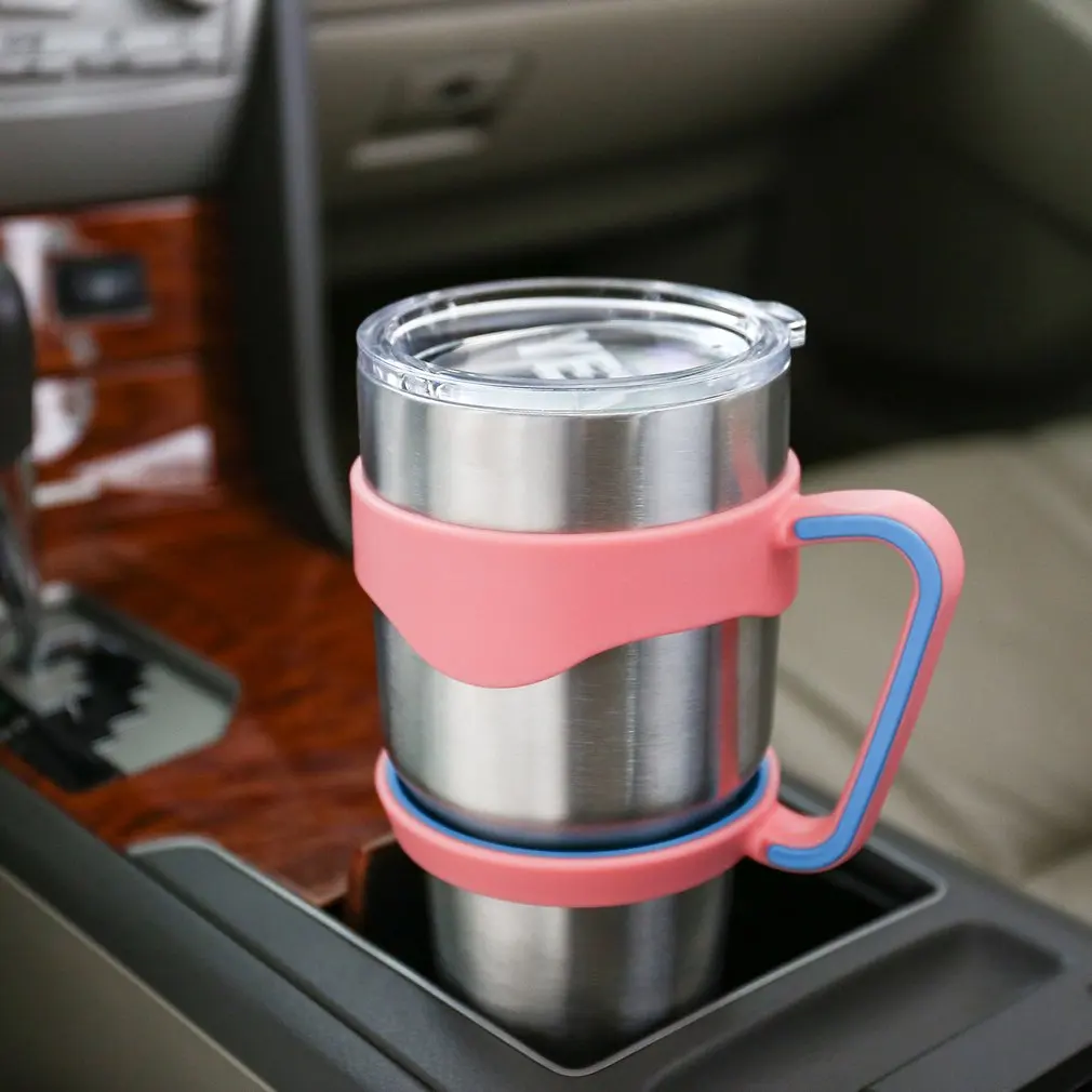 Розовый + синий ручной держатель пластиковые чашки ручка для YETI 30 унц. Rambler tumbler