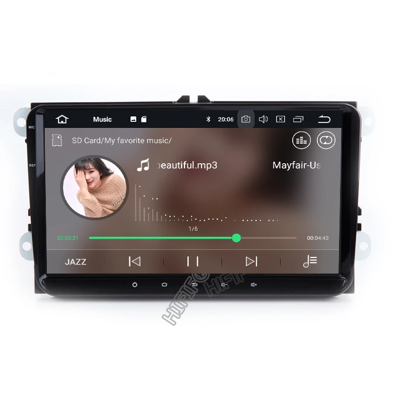 PX6 IPS DSP 4G Android 10 2 DIN Автомобильный GPS плеер для сиденья Altea Фольксваген Толедо Гольф