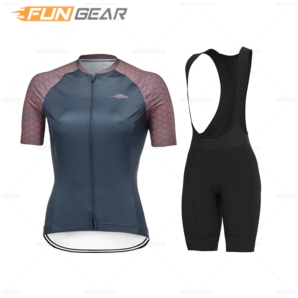 

Women's Cycling Jersey Breathable Clothing for Mountain Biking Maillot Ciclismo Short Sleeve Tops Triathlon Bib Shorts 2021