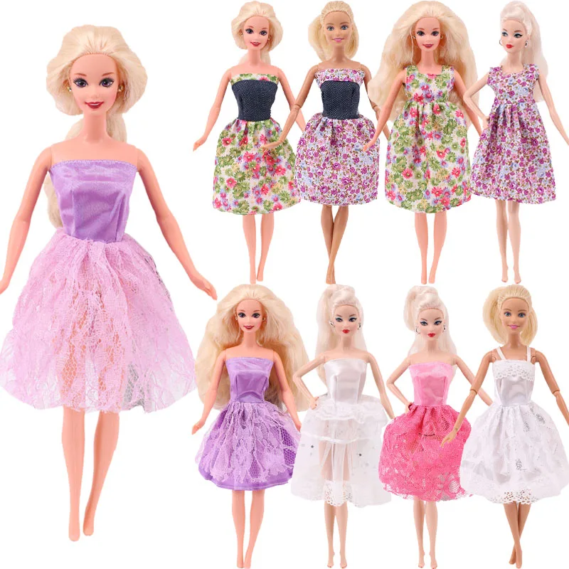 

11 Style Of Barbiees Doll Dresses With Small Floral Patterns / Dresses Wedding Dresses For 11 Inch Barbiess Doll,Accessories