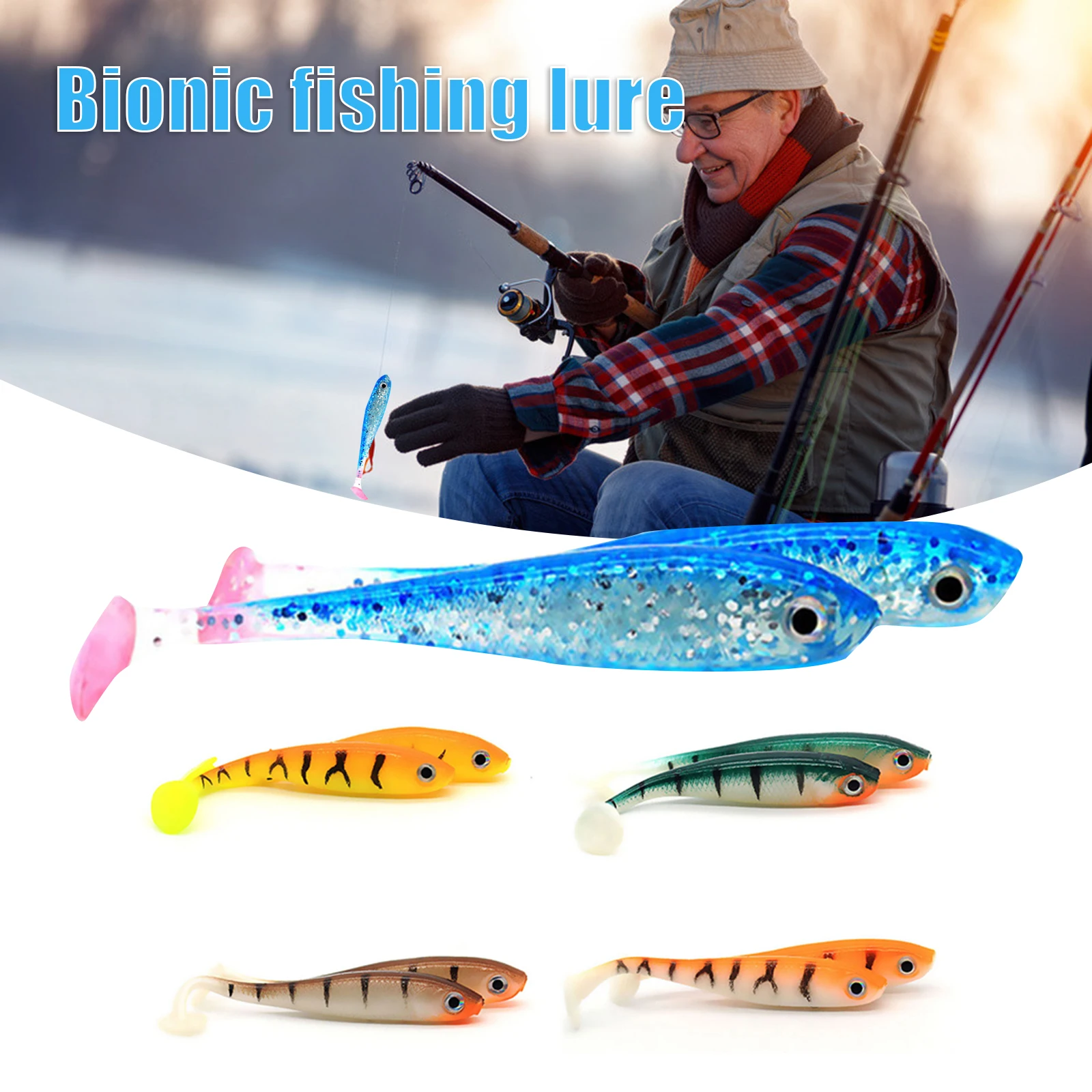 

Soft Fishing Lures Silicone Lures With Artificial Hook Freshwater Saltwater Bait Fishing Accessories Pesca Accesorios Marleurre