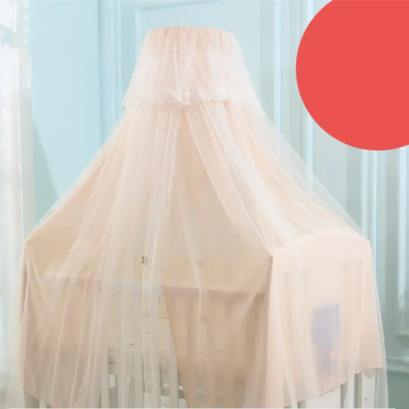 Folding Baby Bed Canopy Mosquito Net Free Shipping Bright Color Portable Polyester Mesh Tent Infant Beds | Мать и ребенок
