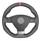 Черный искусственная кожа, красный маркер для Volkswagen Golf 5 Mk5 GTI VW Golf 5 R32 Passat R GT 2005