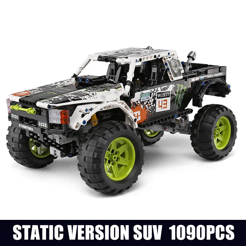 without motor Technic series 4X4 внедорожные модели Vehile, игрушки, строительные блоки, набор блоков, классический автомобиль, совместимый 42099, Детский Рождественский подарок - Цвет: without motor