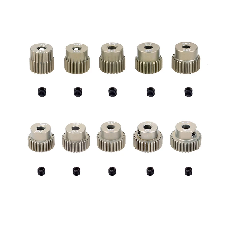 5 шт. 64DP 3 175 мм металлический алюминиевый Шестерня мотора Шестерни Набор для 1/10 RC