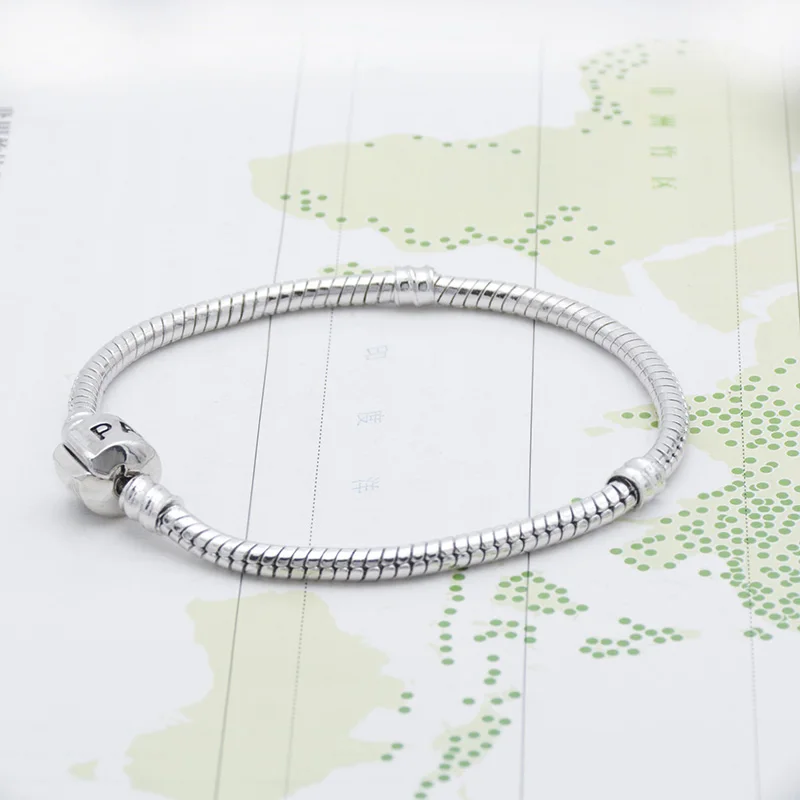 platinum Базовая цепочка, сделай сам, браслет, серебряный цвет, серпантин, цепь высокой плотности - Цвет: platinum