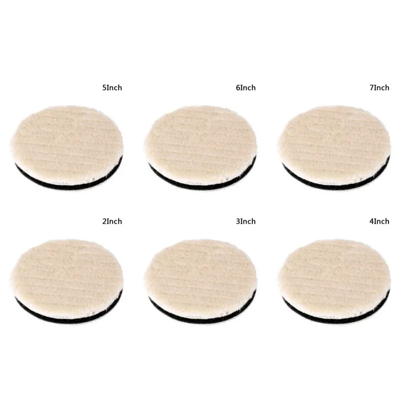 

2/3/4/5/6/7" In Woolen Buffing Sponge Polishing Pad Car Auto Polisher Buffer AA