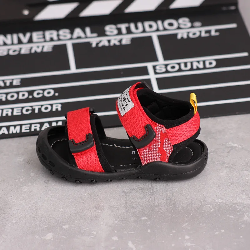 

Children's sandals 2020 summer new boy soft bottom open toe non-slip beach shoes baby toddler shoes little girl casual shoes