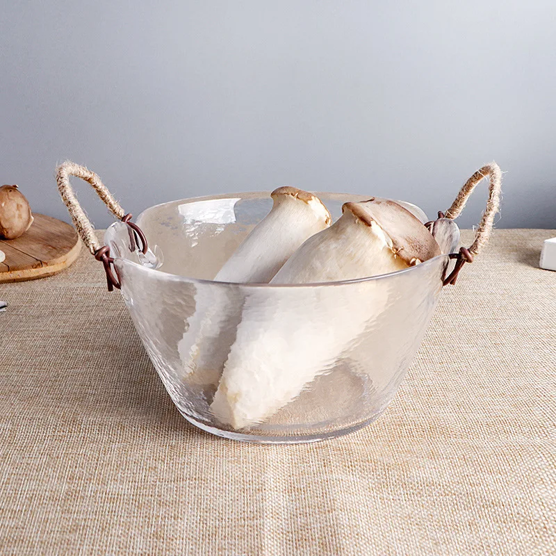 

Домашняя Салатница, стеклянная тарелка в японском стиле, обеденный стол для гостиной, тарелка для фруктов, посуда для бара, ресторана, посуд...