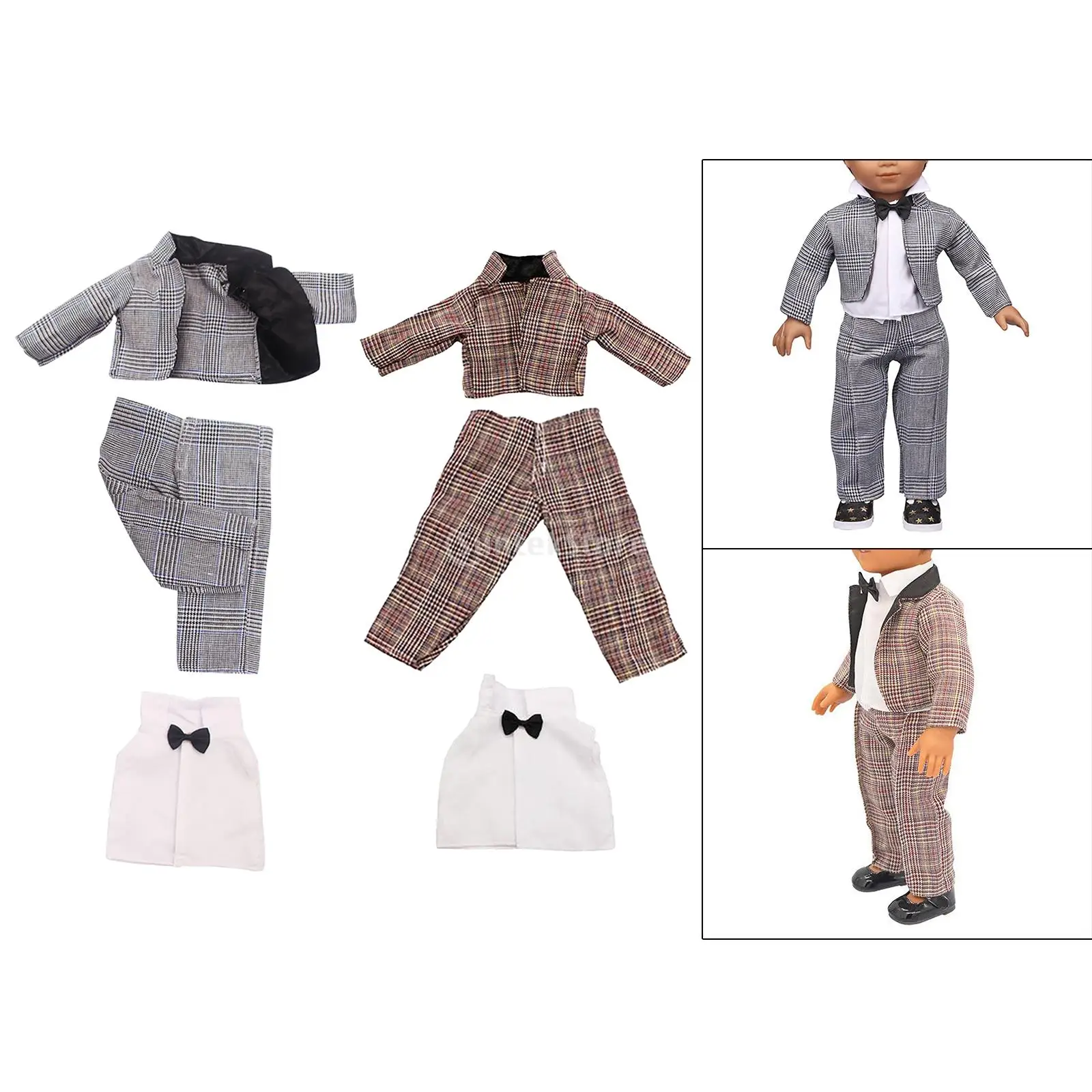 

18 Inch Boys Doll Suit Clothing fits American Doll Jacket Pants Accessories