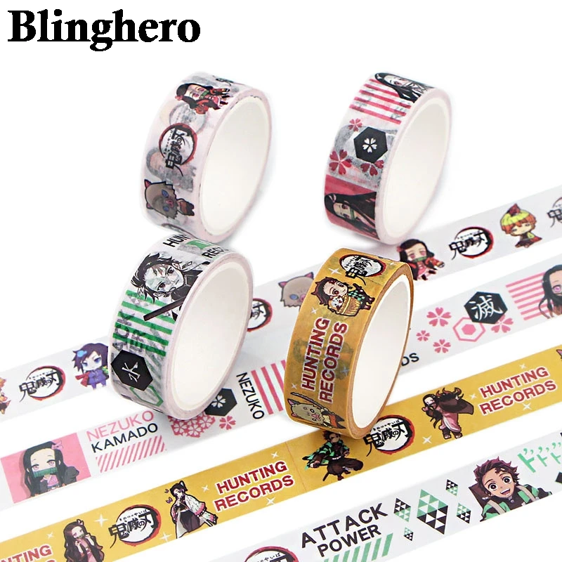 CA1371 стильная декоративная Васи лента в стиле аниме для скрапбукинга