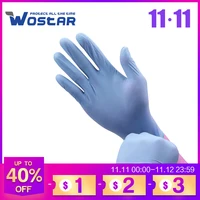 disposable nitrile gloves 100pcs purple wostar waterproof non slip oil resistant household kitchen dishwash work work gloves