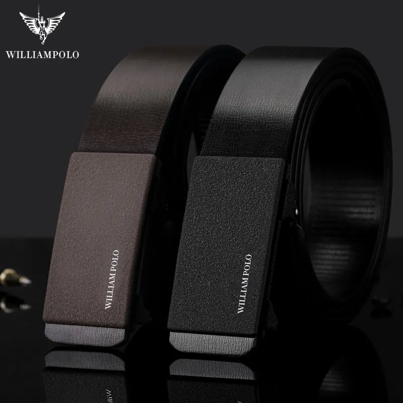 Mens Strap Male Genuine Leather Belt Automatic Buckle Design Business Brand Mens Belts Luxury Belt Buckles For Men