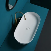 nordic art basin ceramic countertop sinks bathroom sinks white wash basin vessel sinks washing hand basin oval toilet sink