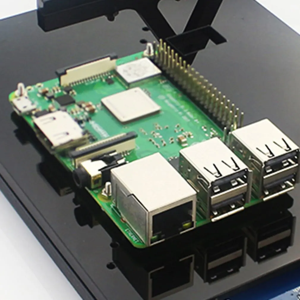 Для Raspberry Pi 4 Model B 7 дюймовый акриловый дисплей корпус кронштейн стек запасные