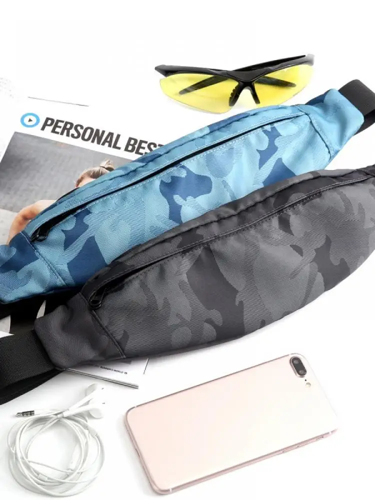 

Мужская и женская уличная поясная сумка, спортивная портативная Регулируемая сумка через плечо, сумка на пояс с молнией