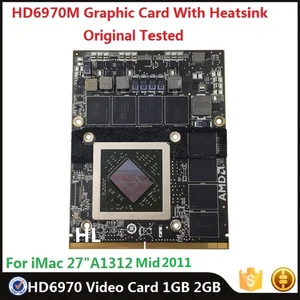 original hd6970 graphic card 1gb 2gb vga video card for imac 27a1312 amd radeon 661 5969 109 c29657 10 216 081100 with heatsink free global shipping