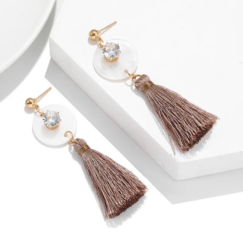 Богемная Кисточка Серьги для женщин изысканные уникальные креативные Ретро