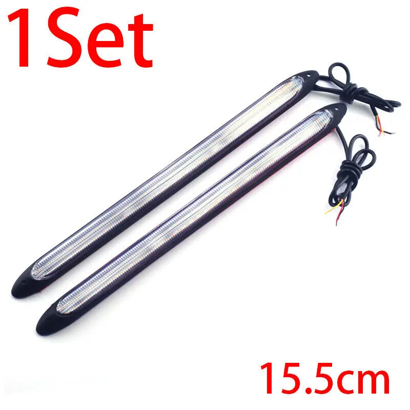 

Daytime Running Light Fog Light Running Turn Driving White 15.5cm x 2cm