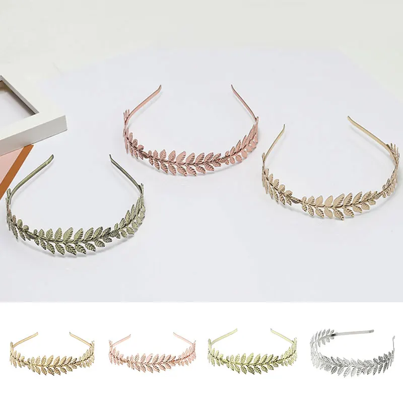 Повязка для волос с листьями женская милый свадебный аксессуар элегантная тиара