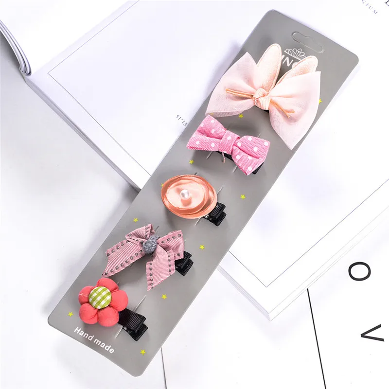 17Pink Rabbit Ear 2/5 шт./набор, Детские милые повязки на голову с изображением совы, милые заколки для волос с рисунком единорога для девочек, заколки для волос, Детские милые повязки на голову - Цвет: 17Pink Rabbit Ear