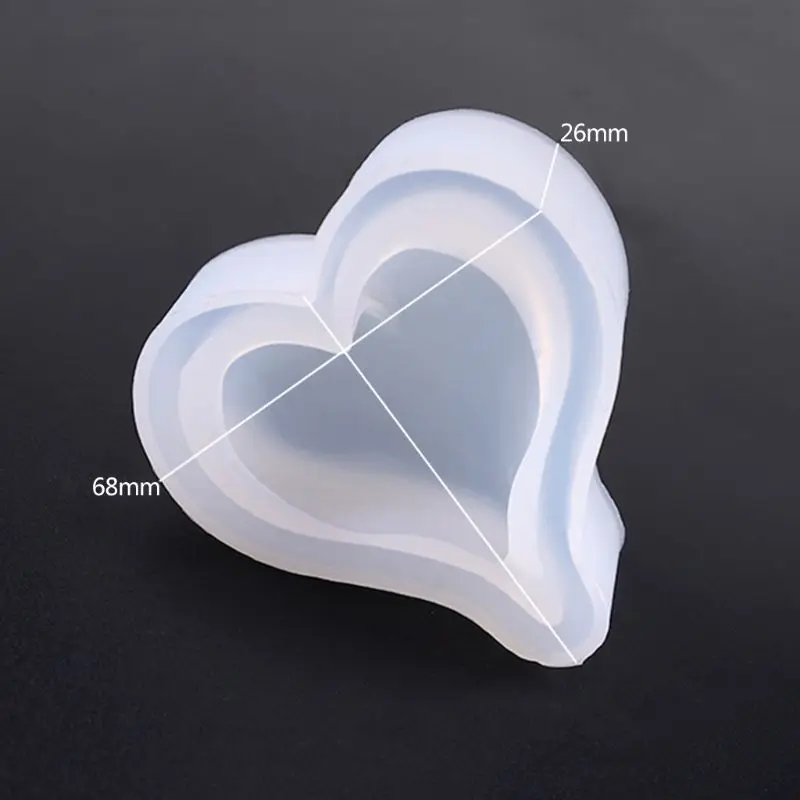 

Silicone Mold Heart Shape DIY Jewelry Making Epoxy Resin Molds Handmade Decoration Pendant Ornaments Accessories S/M/L