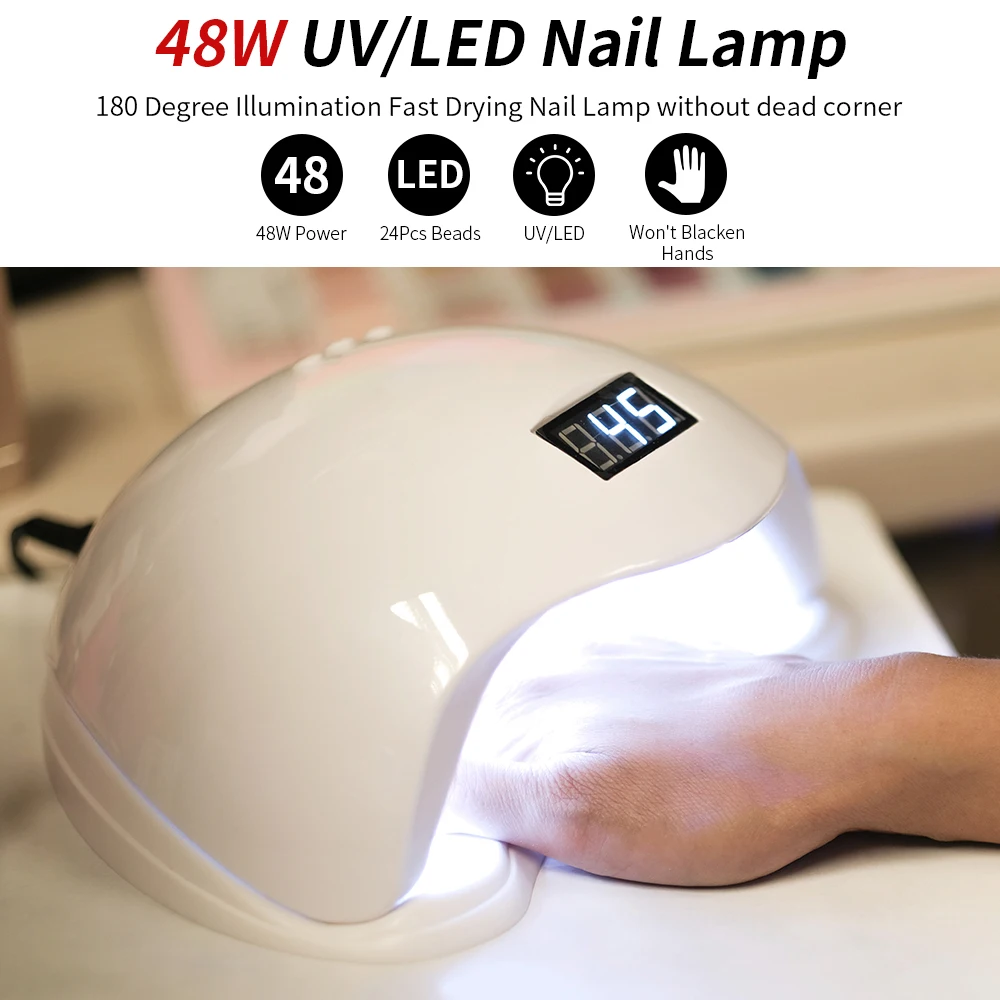 Набор акриловых гелевых ламп для ногтей полный комплект набор гель-лаков с