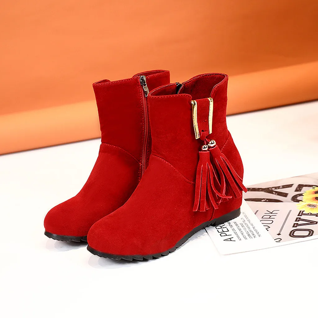 Модные женские ботинки Женские однотонные байкерские ботильоны на молнии