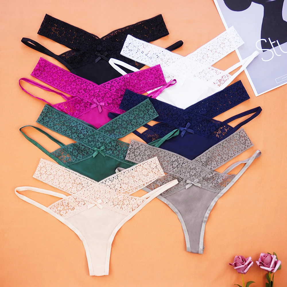 

Сексуальные кружевные женские трусики, Прозрачное нижнее белье с низкой талией, ажурные стринги, женские бесшовные стринги, нижнее белье, б...