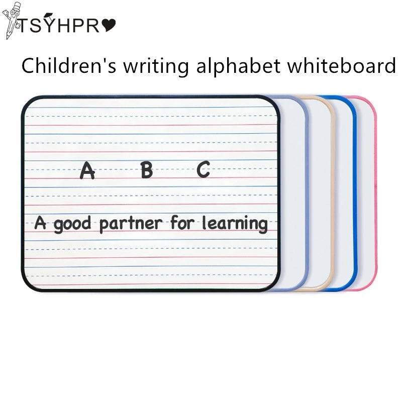 

ITSYHPRO Double-Sided mini Magnetic Dry Erase Lapboards, 9" x 12", Plastic Frame, 5 Whiteboard Marker Pen With Eraser Cap
