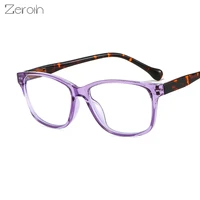 fashion square glasses frame women men anti blue light eyewear optical spectacle goggles leopard color block eyeglass