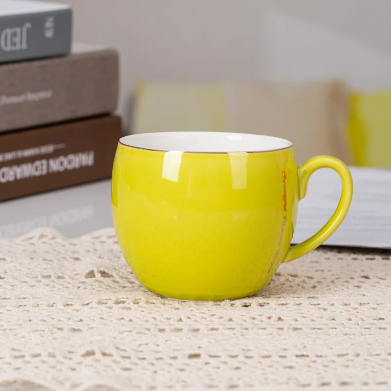 

Красочная чашка, красивая керамическая чашка для дома, изысканная и маленькая чашка для питья, чашка для молока и завтрака