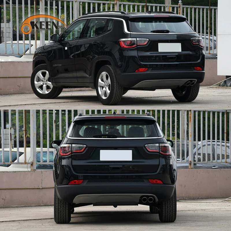 

2pcs For Jeep Compass 2017 2018 2019 Car LED Rear Bumper Reflector Light Rear Fog Lamp Auto Bulb Brake Light