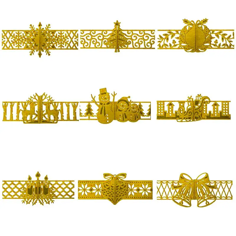 Металлические Вырубные штампы Рождественская елка колокольчик олень сани