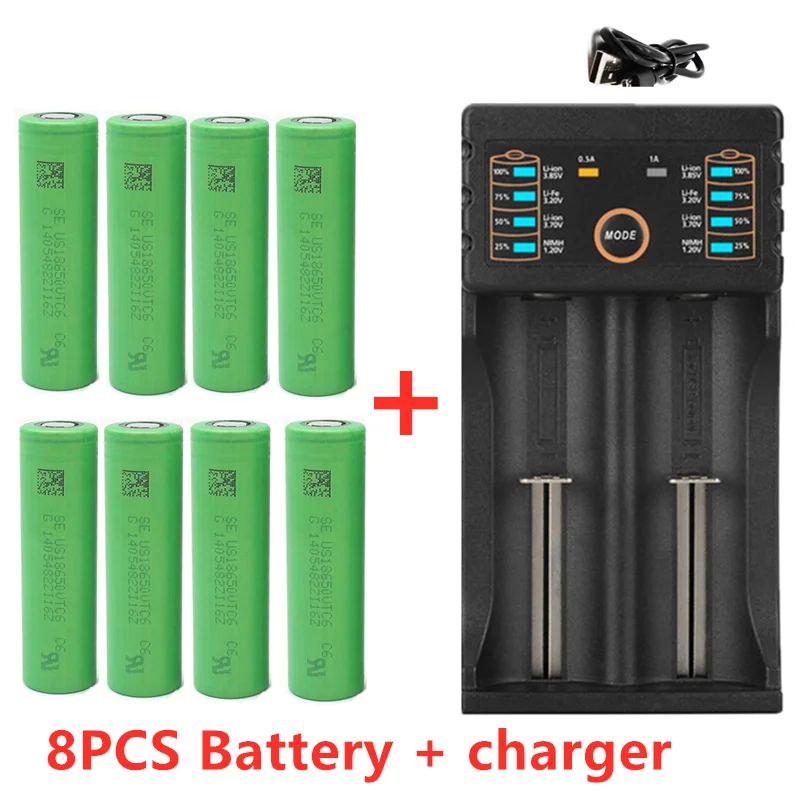 2021 новый оригинальный 3 7 V 3000 MAH Li ion 18650 Аккумулятор для SONY US18650 VTC6 mah батарея + 1pcs USB