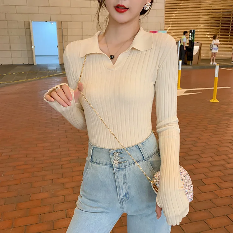 Осень-зима 2019 мягкие Пуловеры с круглым вырезом свитера женский корейский