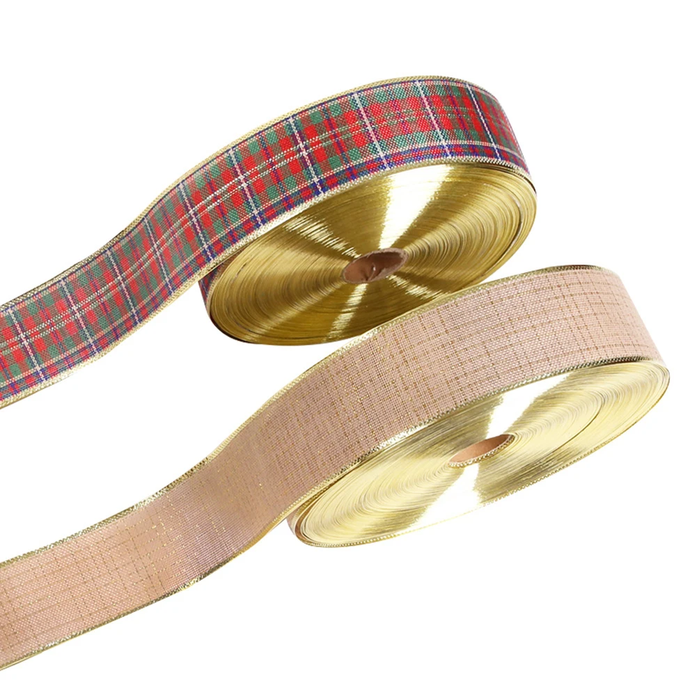 Украшения для рождественской елки лента отделки сделай сам бант подарочная