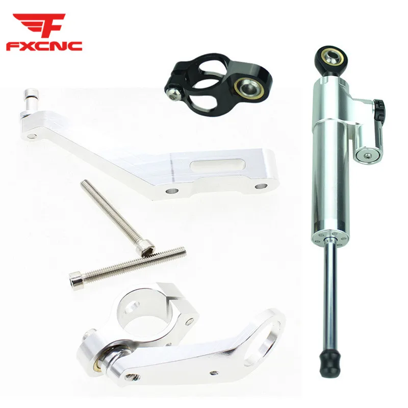 

For Honda CBR954RR 2002 - 2003 k2 k3 CNC Aluminum Motorcycle Stabilizer Damper Steering Mount Bracket Holder Support Kit Set